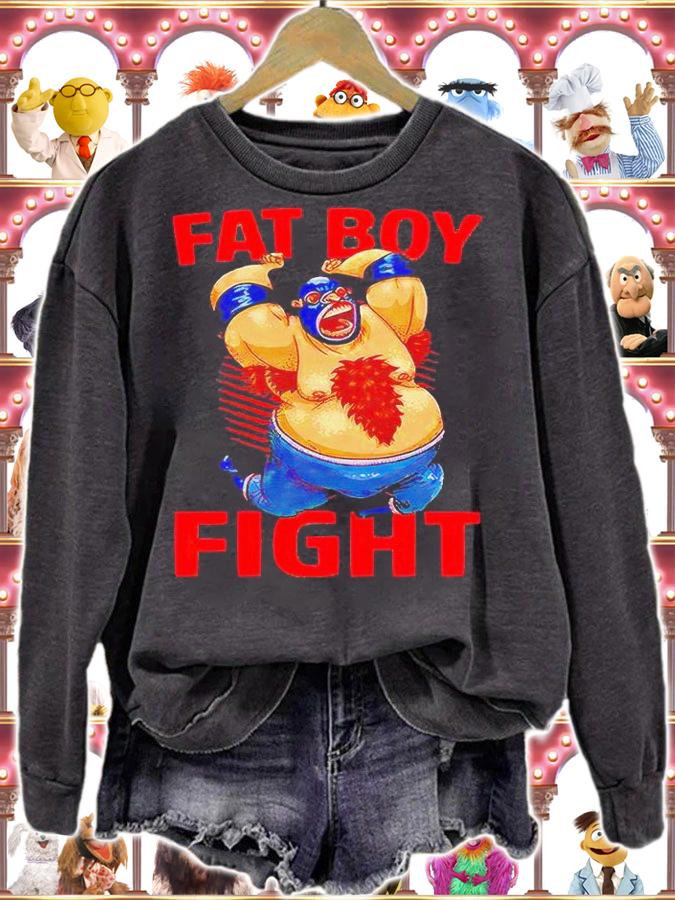 Gibbon fat Boy fight Vintage T-shirt sweatshirt