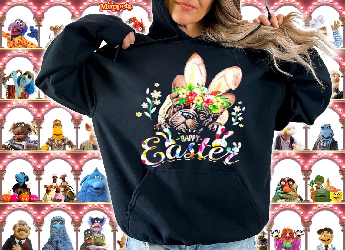 Happy Easter Bunny French Bulldog lovers with Easter shirt hoodie