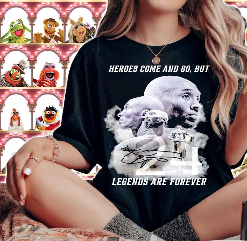 Heroes come and go but Legends are forever Kobe Bryant signature shirt