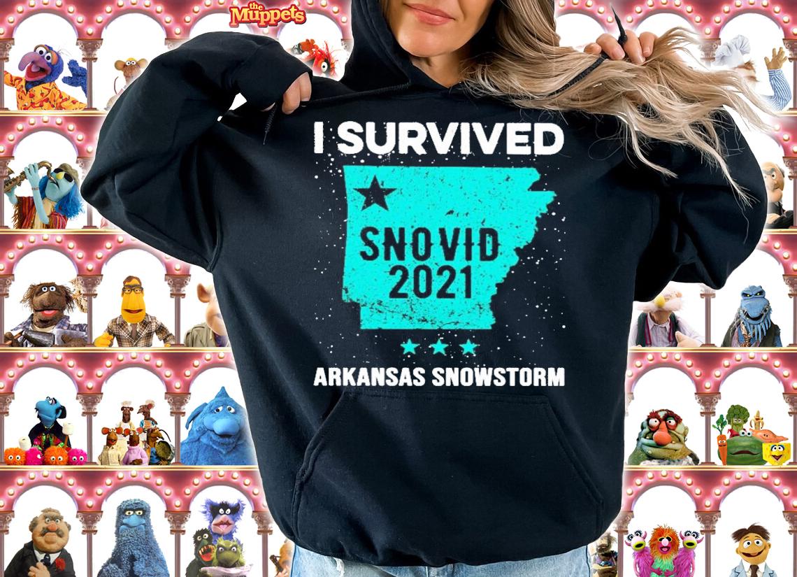 I survived snovid 2021 Arkansas snowstorm shirt hoodie