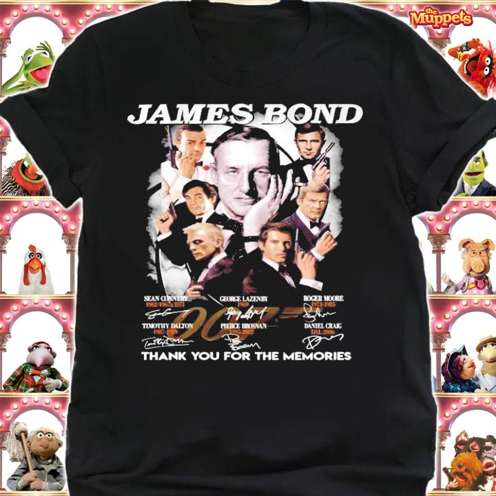 James Bond signatures shirt shirt
