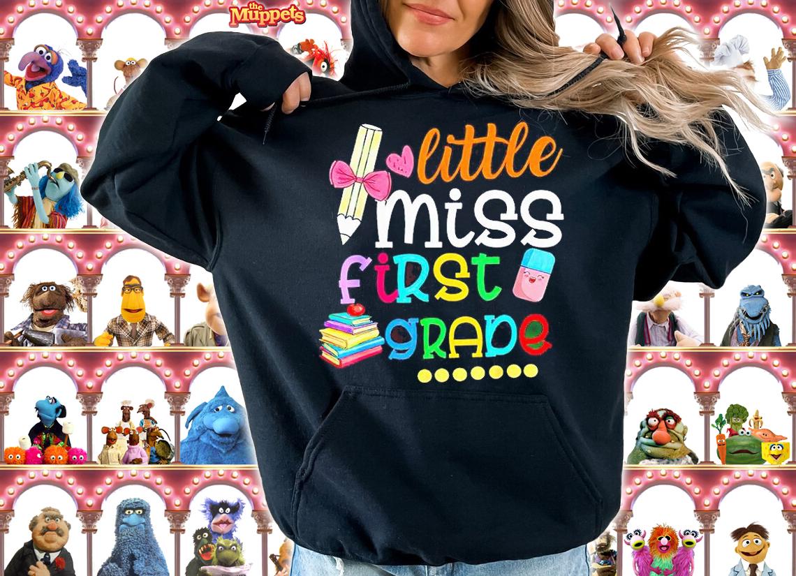 Little miss first grade school T-shirt hoodie