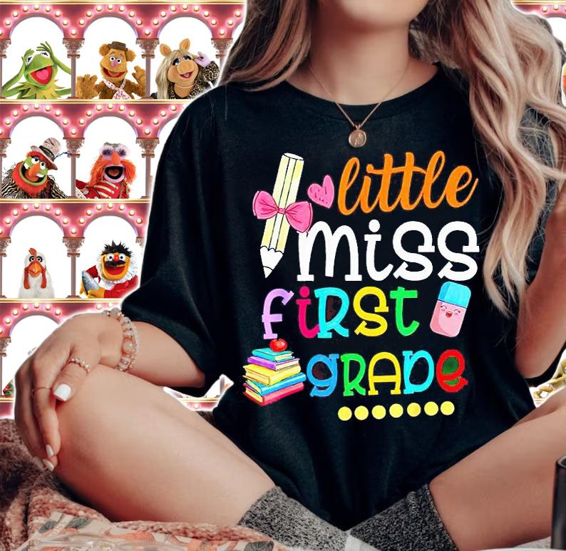 Little miss first grade school T-shirt woman shirt