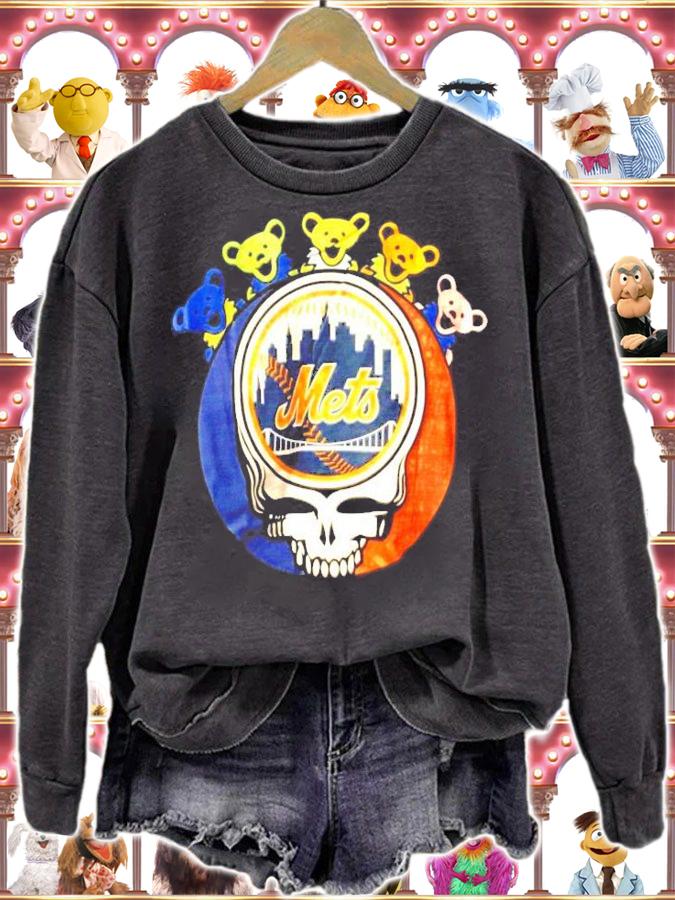New York Grateful Dead Grateful Bear mets shirt sweatshirt