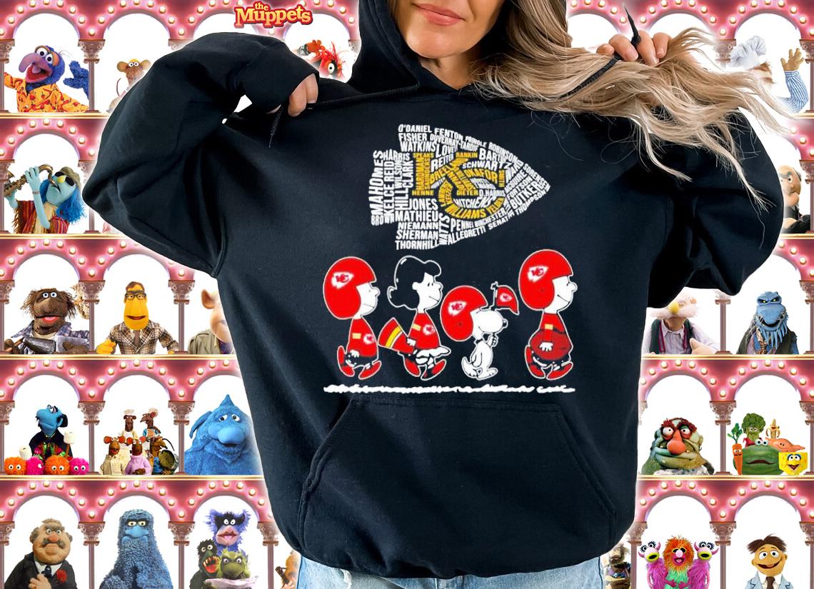 Official Kansas City Chiefs Snoopy and friends shirt hoodie