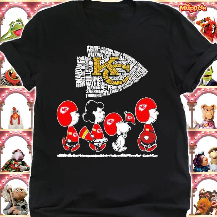Official Kansas City Chiefs Snoopy and friends shirt shirt