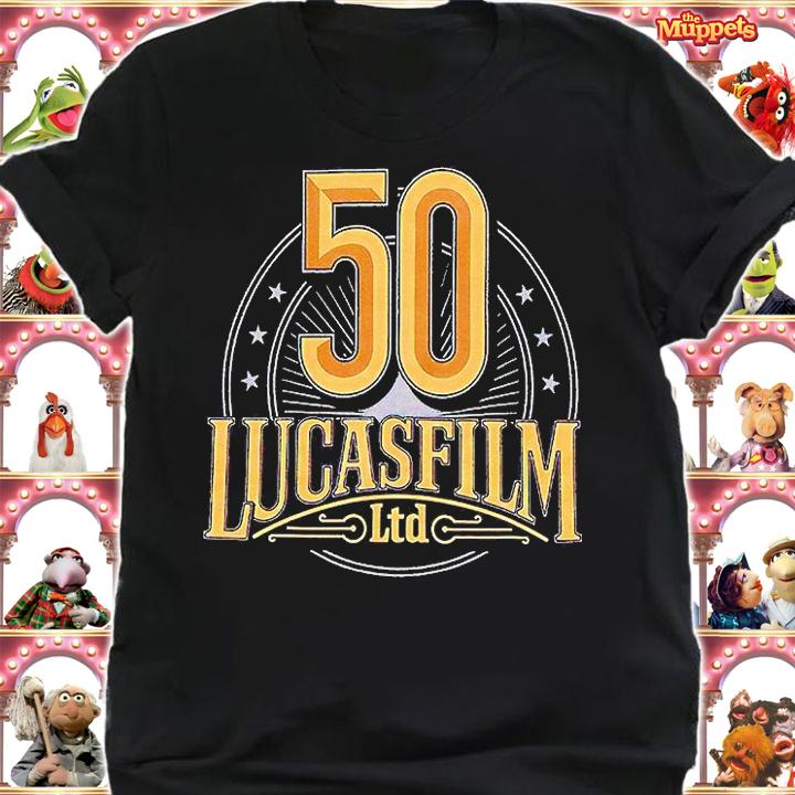 Our Universe Lucasfilm 50th Anniversary logo T-shirt shirt
