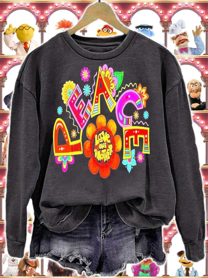 Peace flower love one another shirt