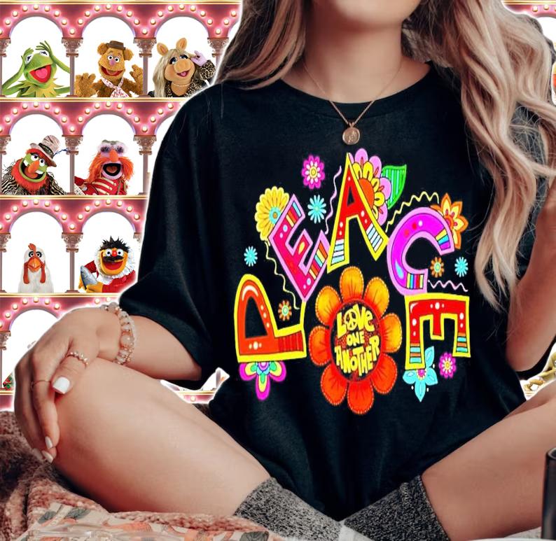 Peace flower love one another shirt