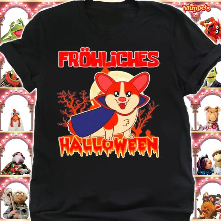Spooky Halloween Corgi Dog Vampire shirt