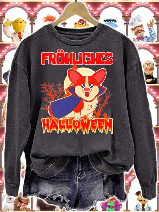 Spooky Halloween Corgi Dog Vampire shirt