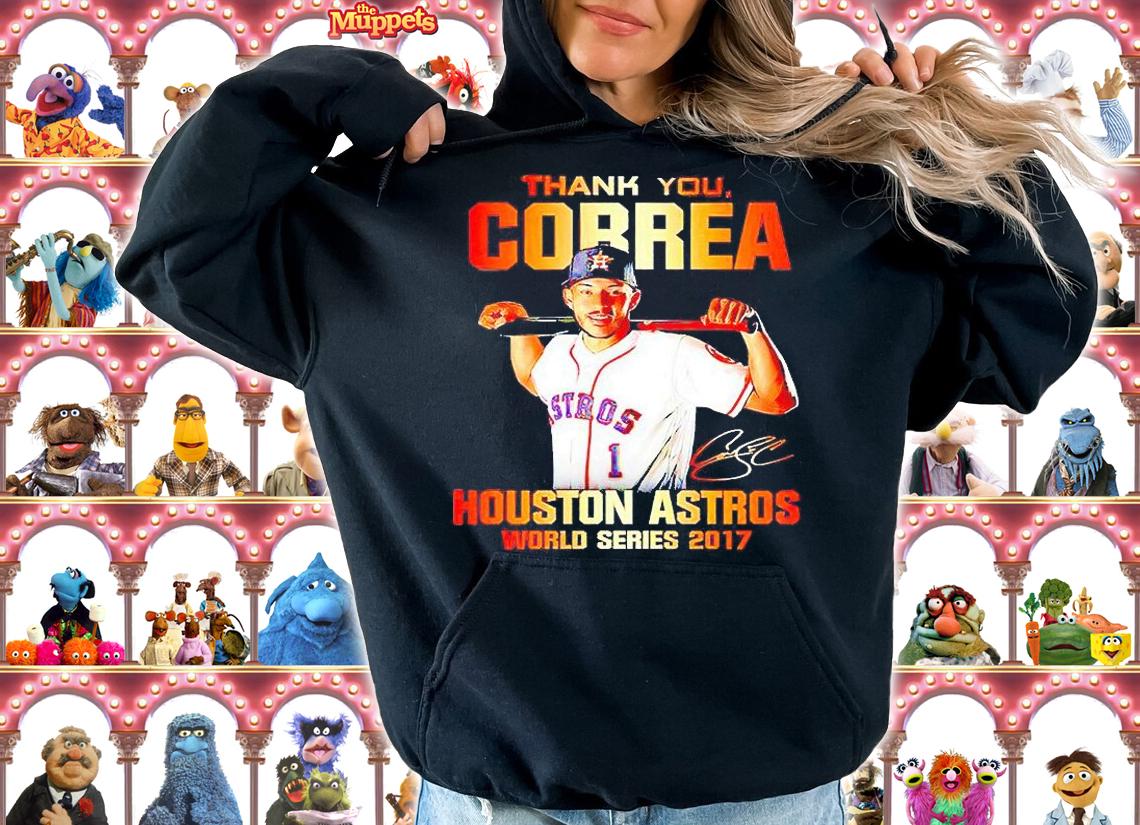 Thank you Correa Houston Astros world series 2017 signature T-shirts, hoodie and sweatshirt hoodie