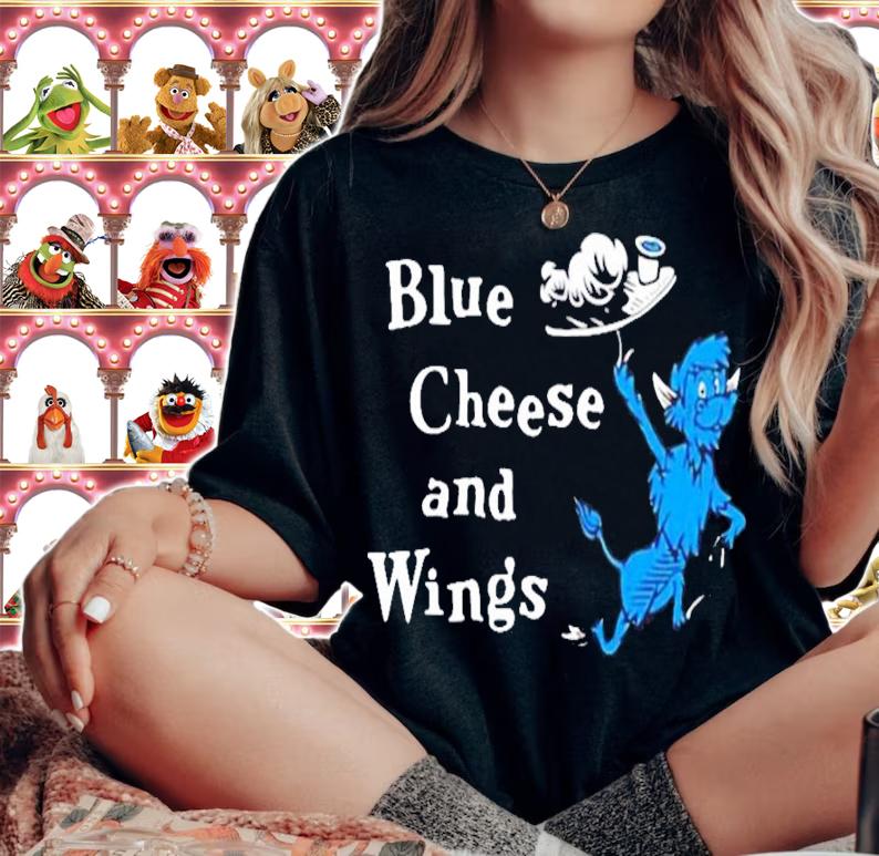 Hall of fame blue cheese and wings shirt woman shirt