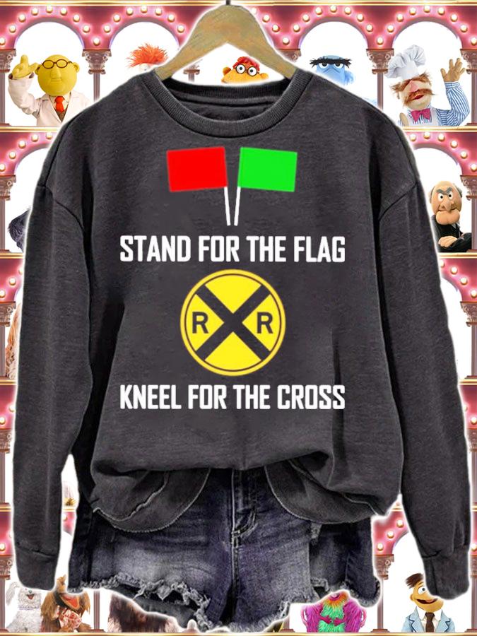 Stand for the flag kneel for the cross shirt sweatshirt