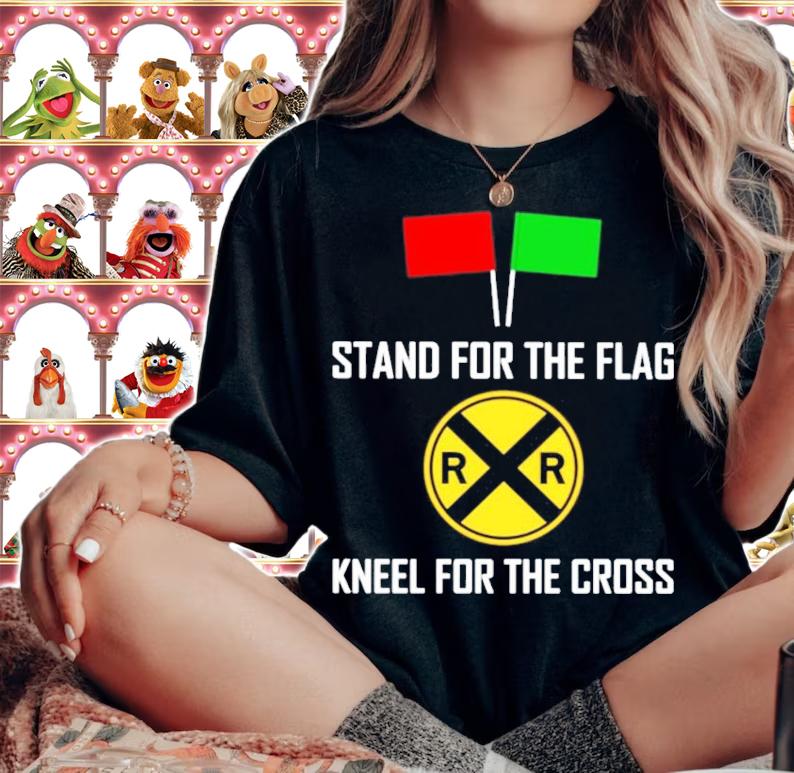 Stand for the flag kneel for the cross shirt woman shirt
