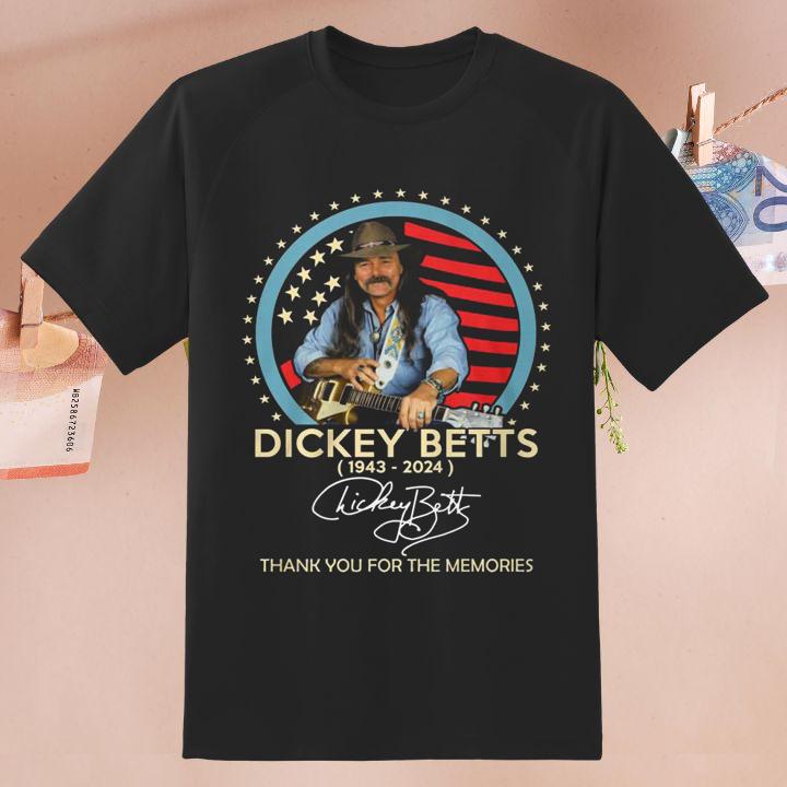 Rest In Peace Dickey Betts 1943-2024 The Allman Brothers Band T-Shirt