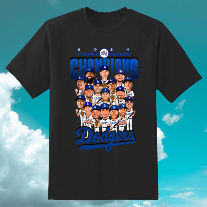 2024 World Series Champion Los Angeles Dodgers Team Baseball Shirt