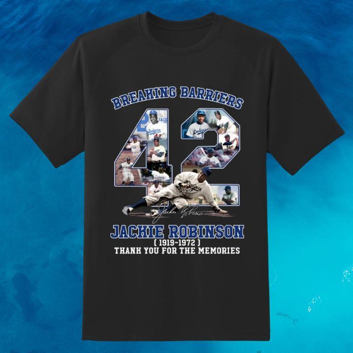 Breaking Barriers Jackie Robinson Los Angeles Dodgers T-Shirt For Fan