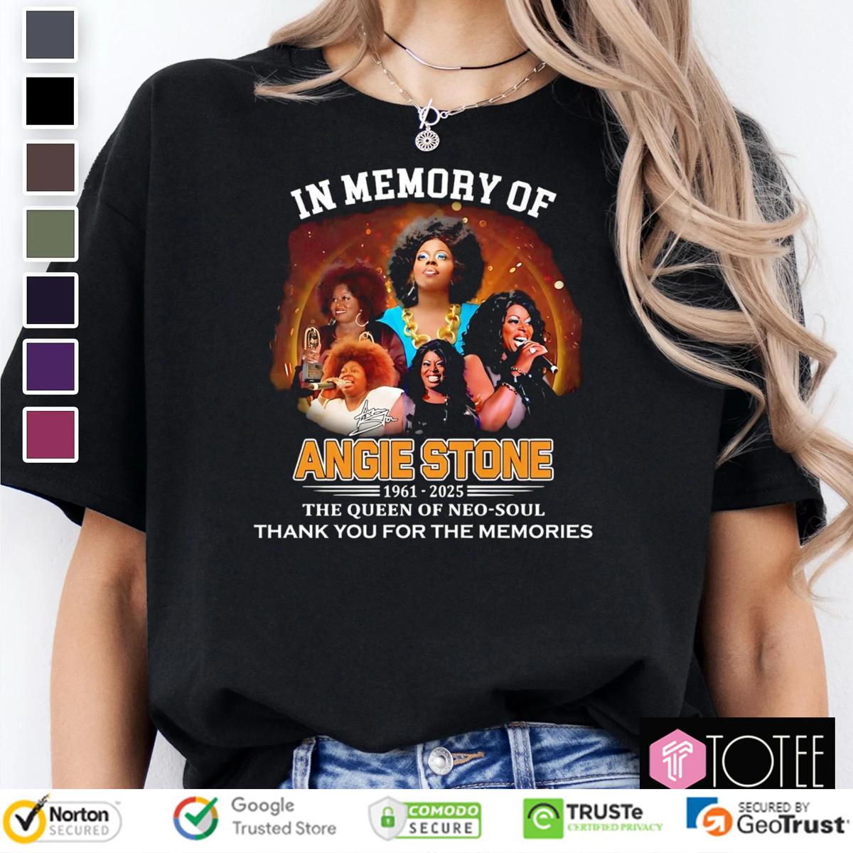 In Memory Of Angie Stone 1961-2025 RIP The Queen Of Neo Soul T-Shirt