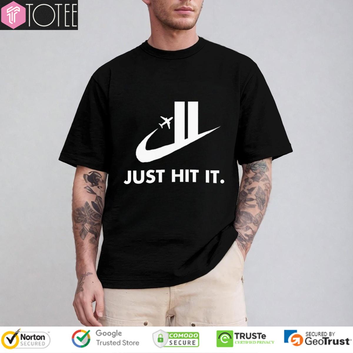 Just Hit It Nike Logo T-Shirt