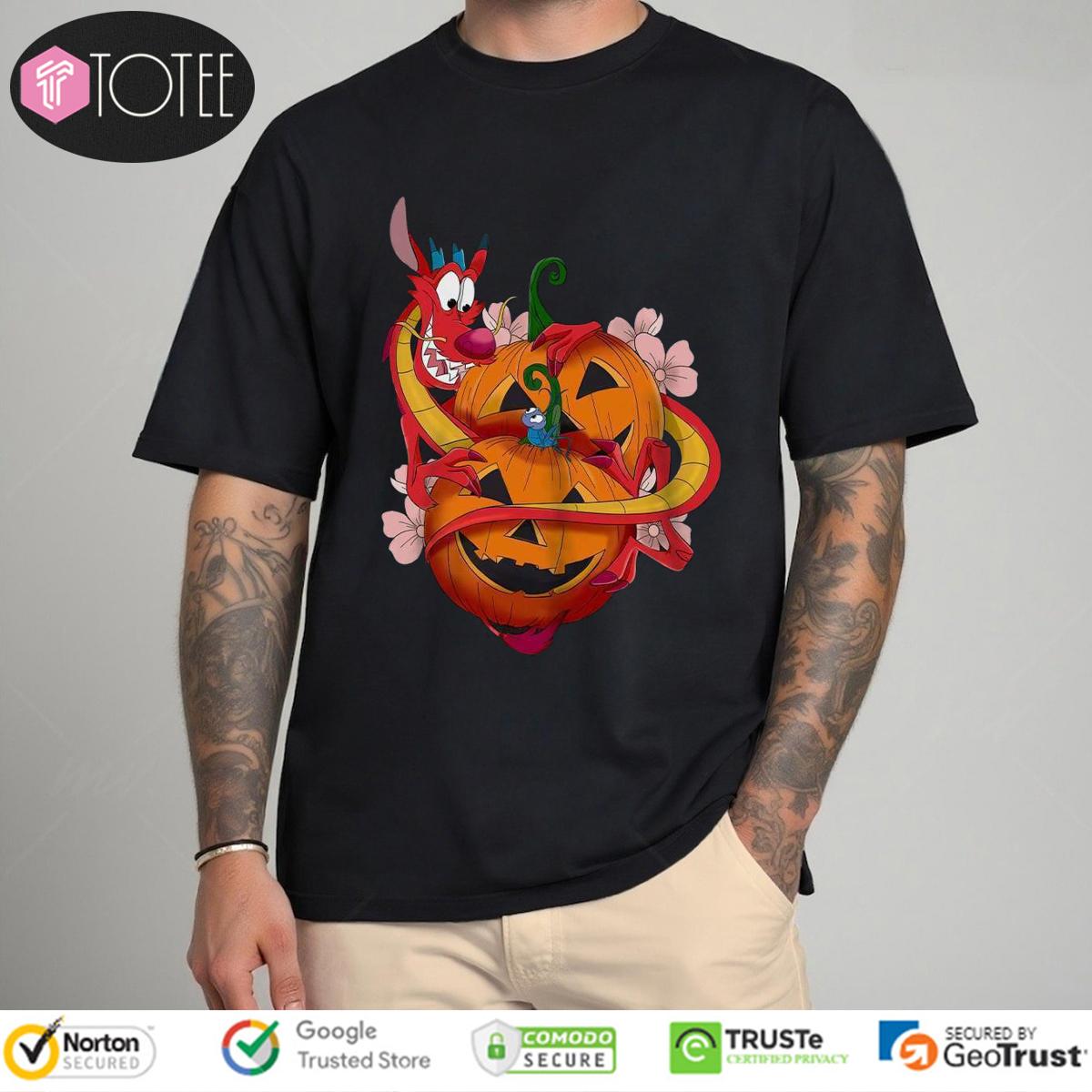 Mushu And Cri Kee Mulan Pumpkin Halloween T-Shirt