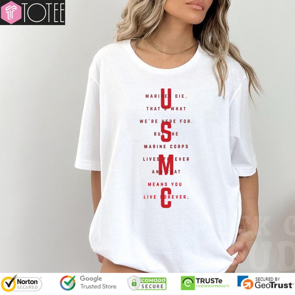 USMC Marine Corps Shirt: Honor the Fallen, Wear the Sacrifice