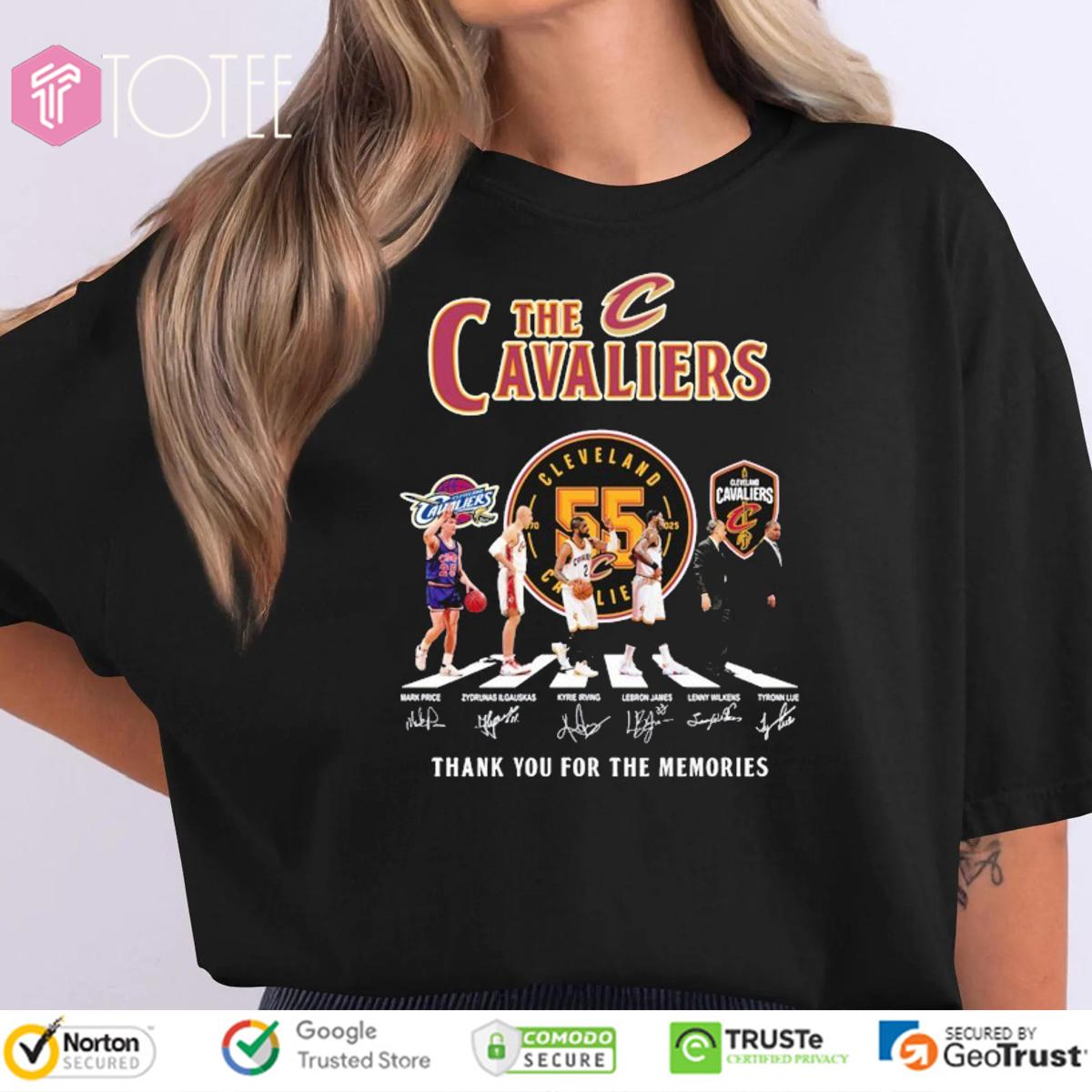 The Cleveland Cavaliers Abbey Road Signatures t-shirt