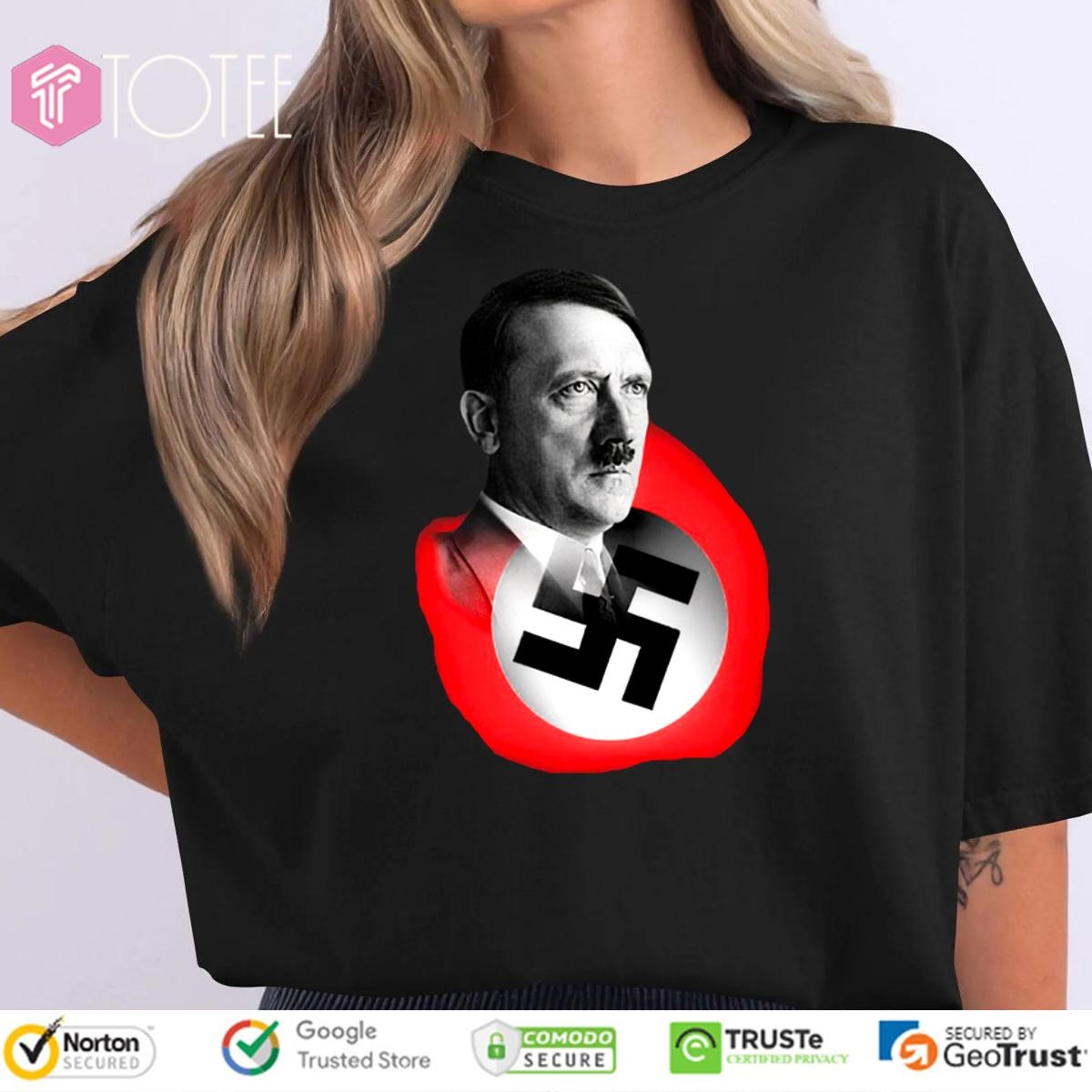 Mens Hitler Nazi Party Flag T-shirt