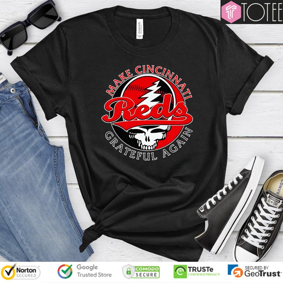 Make Cincinnati Reds Baseball Grateful Dead Again T-shirt