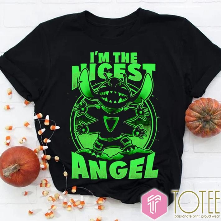 Im The Nicest Angel Stitch Disney T-shirt
